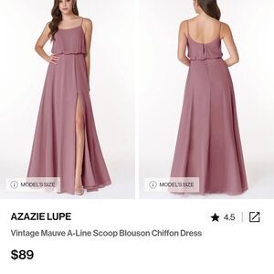Azazie Lupe Vintage Mauve Bridesmaid Dress